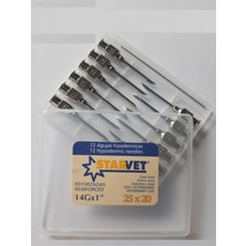 Starvet Enjektör Iğnesi 25 x 20 mm / 14GX1 ( 1 Kutu - 12 Adet )