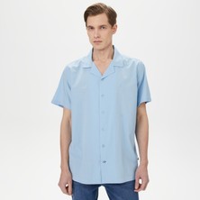 Nautıca Erkek Mavi Classıc Fıt Kısa Kollu Gömlek W35511T.4NN