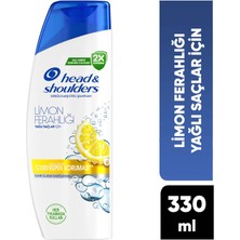 Head & Shoulders Limon Ferahlığı Kepek Karşıtı yağlı saçlar için Günlük Kullanım 330ML Şampuan