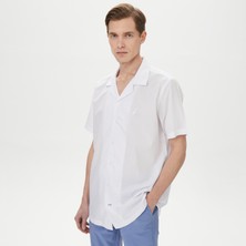 Nautıca Erkek Beyaz Classıc Fıt Kısa Kollu Gömlek W35511T.1BW