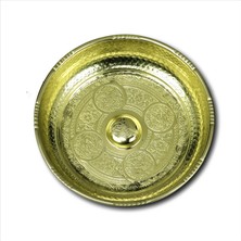 Sarı Kaplama Bakır Hamam Tası 20 cm