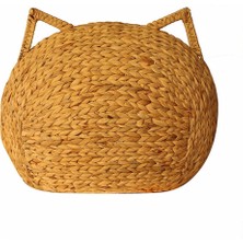 Naturel Home Bohem Su Sümbülü Büyük Kedi Evi Iskandinav, Modern, Rattan