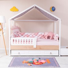 Mini Baby Pembe 4’lü Örgü Montessori Bebek Çocuk Uyku Seti