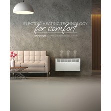 MAKTEK 2500 Watt Elektrikli Panel Konvektör Isıtıcı Manuel (Ayaklar,askı Aparatı Dahil)
