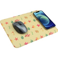 Slgtyw Mouse Pad Cep Telefonu Tutucu Kablosuz Şarj Mouse Pad (Yurt Dışından)