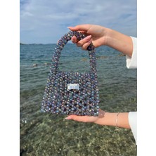 ‎Comfychic Xdearjulia Mercury Crystal Bag Özel Üretim %100 El Işçiliğiyle Hazırlanmış Kadın Şık Party Çanta