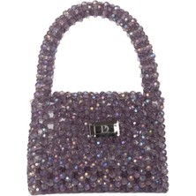 ‎Comfychic Xdearjulia Mercury Crystal Bag Özel Üretim %100 El Işçiliğiyle Hazırlanmış Kadın Şık Party Çanta