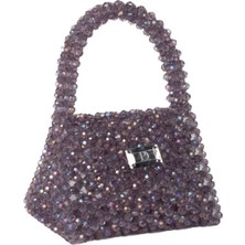 ‎Comfychic Xdearjulia Mercury Crystal Bag Özel Üretim %100 El Işçiliğiyle Hazırlanmış Kadın Şık Party Çanta