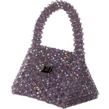 ‎Comfychic Xdearjulia Mercury Crystal Bag Özel Üretim %100 El Işçiliğiyle Hazırlanmış Kadın Şık Party Çanta