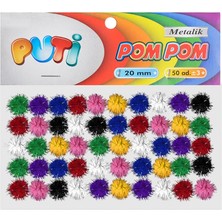 Puti Pom Pom 20MM Metalik