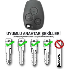 Babikamium Renault Clio Iıı Trafic Master Kangoo Twingo Modus Çapraz 3 Buton Logolu Yale Oto Kumanda Kabı