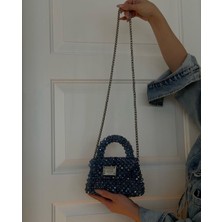 ‎Comfychic Xdearjulia Mini Chaın Bag Özel Üretim %100 El Işçiliğiyle Hazırlanmış Kadın Şık Party Çanta