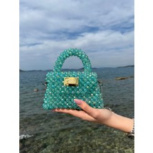 ‎Comfychic Xdearjulia Mini Chaın Bag Özel Üretim %100 El Işçiliğiyle Hazırlanmış Kadın Şık Party Çanta