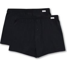 Katia & Bony  2'li Paket Basic Modal Loose Fit Erkek Boxer Siyah/siyah