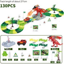 Zhouxue Sprey Ses ve Işık Dinozor Parça Araba Montajı 360 Dönen Parça Oyuncak ARABA-130 (Yurt Dışından)