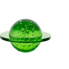 Mikasa Moor Yeşil Yuvarlak Cam Obje 16X10CM