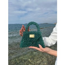 ‎Comfychic Xdearjulia Amor Crystal Bag Özel Üretim %100 El Işçiliğiyle Hazırlanmış Kadın Şık Party Çanta