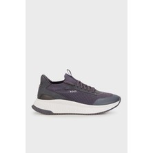 Boss Logolu Örme Detaylı Kılçık Tabanlı Sneaker Ayakkabı Erkek Ayakkabı 50498904 020