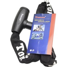 T. Concept Tonyon Dayanıklı Güçlendirilmiş Zincirli Anahtarlı Bisiklet Kilidi 8 x 90 cm