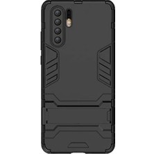 Microcase Huawei P30 Pro Alfa Serisi Armor Standlı Kılıf - Siyah