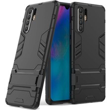 Microcase Huawei P30 Pro Alfa Serisi Armor Standlı Kılıf - Siyah