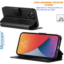 Microcase Xiaomi Poco X3 Darbeye Dayanıklı Cüzdanlı ve Standlı Kapaklı Deri Kılıf Siyah AL4232