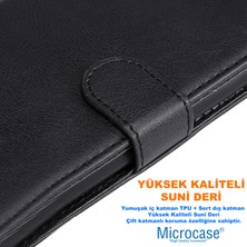 Microcase Xiaomi Poco X3 Darbeye Dayanıklı Cüzdanlı ve Standlı Kapaklı Deri Kılıf Siyah AL4232