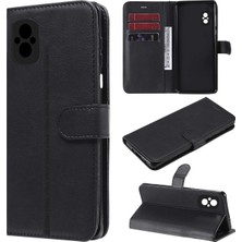 Microcase Xiaomi Poco M5 Darbeye Dayanıklı Cüzdanlı ve Standlı Kapaklı Deri Kılıf Siyah AL4232