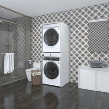 Kenzlife  Çamaşır-Kurutma Makinesi Dolabı Avi Senna Byz 187*070*60 Çekmeceli Banyo