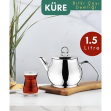 YUNUSOĞLU HOME Küre 1.50 Lt. Paslanmaz Çelik Bitki Çayı Demliği