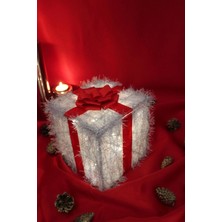 Rahan Yılbaşı Ağacı Noel Led Işıklı   Kutusu Kırmızı