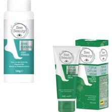 Bee Beauty Ayak Pudrası 100 gr - Bee Beauty Topuk Çatlak Kremi 100 ml