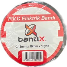 Bantix 10 Adet 19 mm x 10 YDS Siyah Elektrik Izole Bandı 10'lu Paket