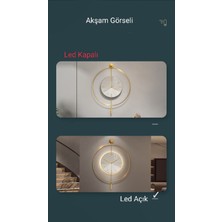 Noble Vita Iskandinav Iskandinav Kristal 60 cm Gold - Pilli LED (3ADET Pil ile Geldmektedir ) - Metal Duvar Sa