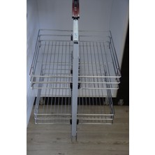 Yıldız Aks Frenli Tezgah Altı Kiler 60-80 cm Arası 2 Sepet