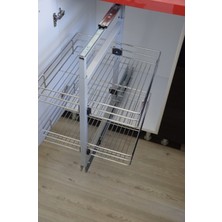 Yıldız Aks Frenli Tezgah Altı Kiler 60-80 cm Arası 2 Sepet