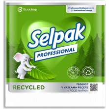 Selpak Professional Recycled 250 Yaprak 18 Paket 1/8 V Katlı Peçete