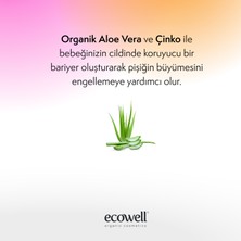 Ecowell Pişik Kremi, Organik & Vegan Sertifikalı, Yenidoğan Rahatlatıcı, Nemlendirici, Tahriş Önleyici 110gr