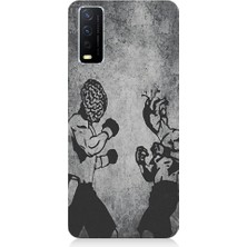 Teknomeg Vivo Y11S Uyumlu Yüreğiniz ve Kalbinizle Boks Desenli Silikon Kılıf