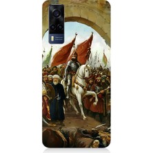 Teknomeg Vivo Y53S Uyumlu Fatih Sultan Mehmet Istanbul Desenli Silikon Kılıf