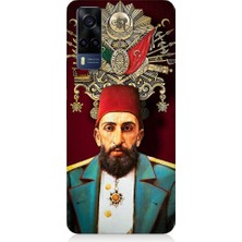 Teknomeg Vivo Y53S Uyumlu Osmanlı 2. Abdülhamid Han Desenli Silikon Kılıf