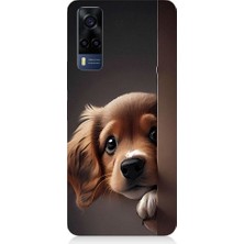 Teknomeg Vivo Y53S Uyumlu Yavru Sevimli Cute Köpek Desenli Silikon Kılıf