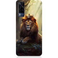 Teknomeg Vivo Y53S Uyumlu Kral Aslan Desenli Silikon Kılıf