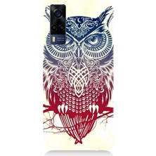 Teknomeg Vivo Y53S Uyumlu Mistik Tribal Baykuş Desenli Silikon Kılıf