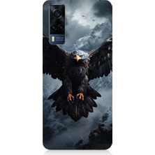 Teknomeg Vivo Y53S Uyumlu Uçan Savaşçı Kartal Desenli Silikon Kılıf