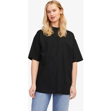 Jjxx Jxvalerıa Oversize Kadın Siyah T-Shirt 12252007-BLACK