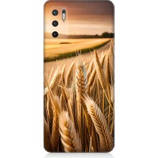 Teknomeg Xiaomi Redmi Note 10 5g Uyumlu Buğday Başak Tarlası Desenli Silikon Kılıf