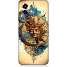 Teknomeg Xiaomi Mi 11 Uyumlu Ay ve Güneş Tarot Desenli Silikon Kılıf