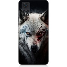 Teknomeg Xiaomi Redmi Note 11 Uyumlu Savaşçı Boz Kurt Desenli Silikon Kılıf