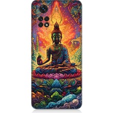 Teknomeg Xiaomi Redmi Note 11 Uyumlu Budist Buda Heykel Desenli Silikon Kılıf